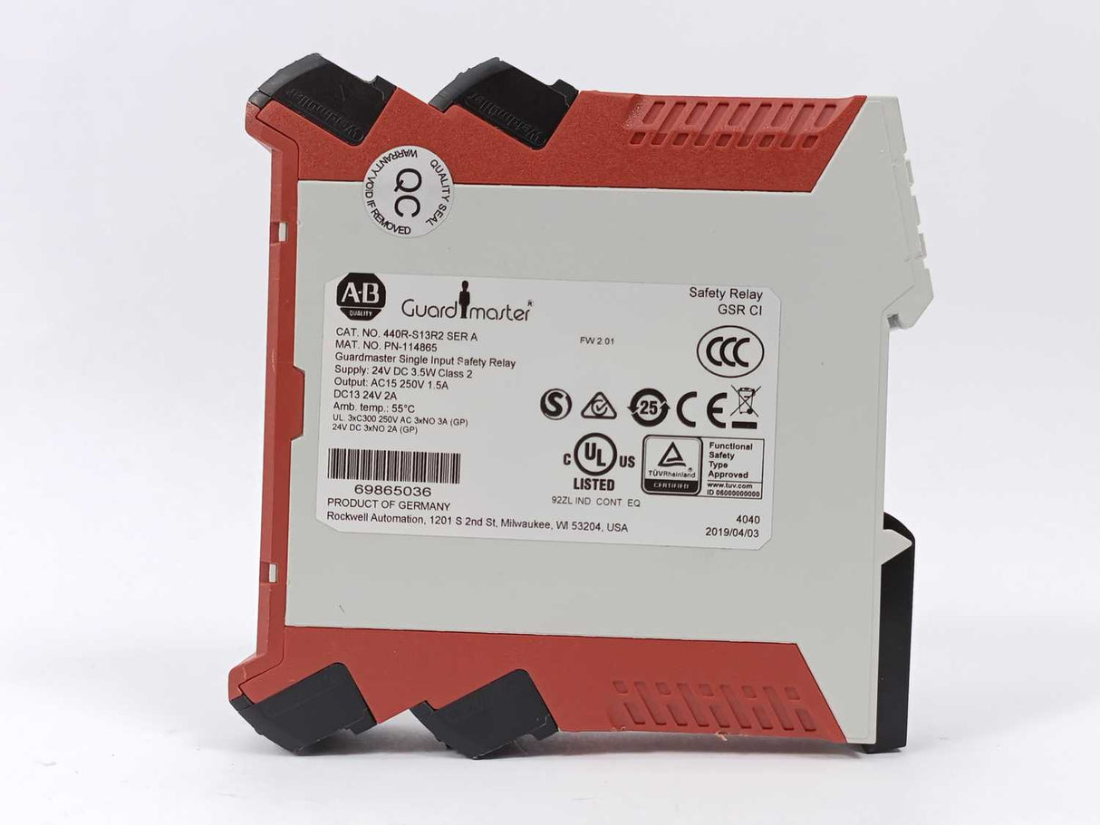 AB 440R-S13R2 Ser.A Guardmaster Single Input Safety Relay 24V DC, 3.5W