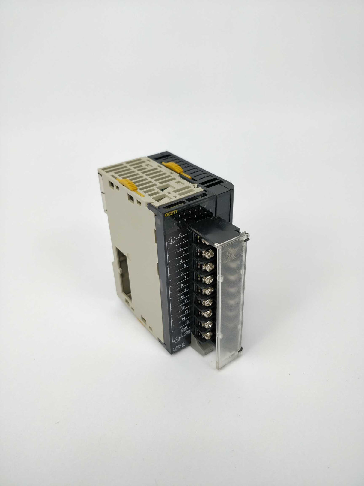 OMRON CJ1W-OC211 With CJ1W-TER01 Output unit and end cover