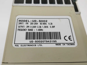 PDL Electronics UD-S002 Microdrive-S 200-240V 50/60Hz 6.2A