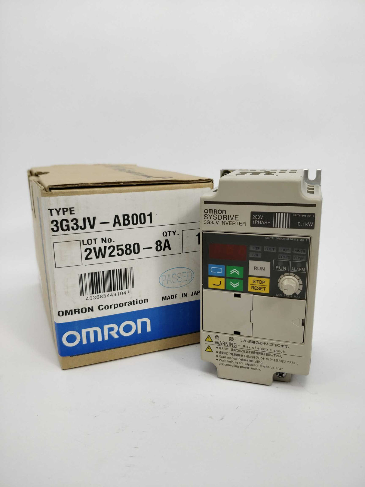OMRON 3G3JV-AB001 SYSDRIVE 3G3JV Inverter 0.1kW 0-400Hz