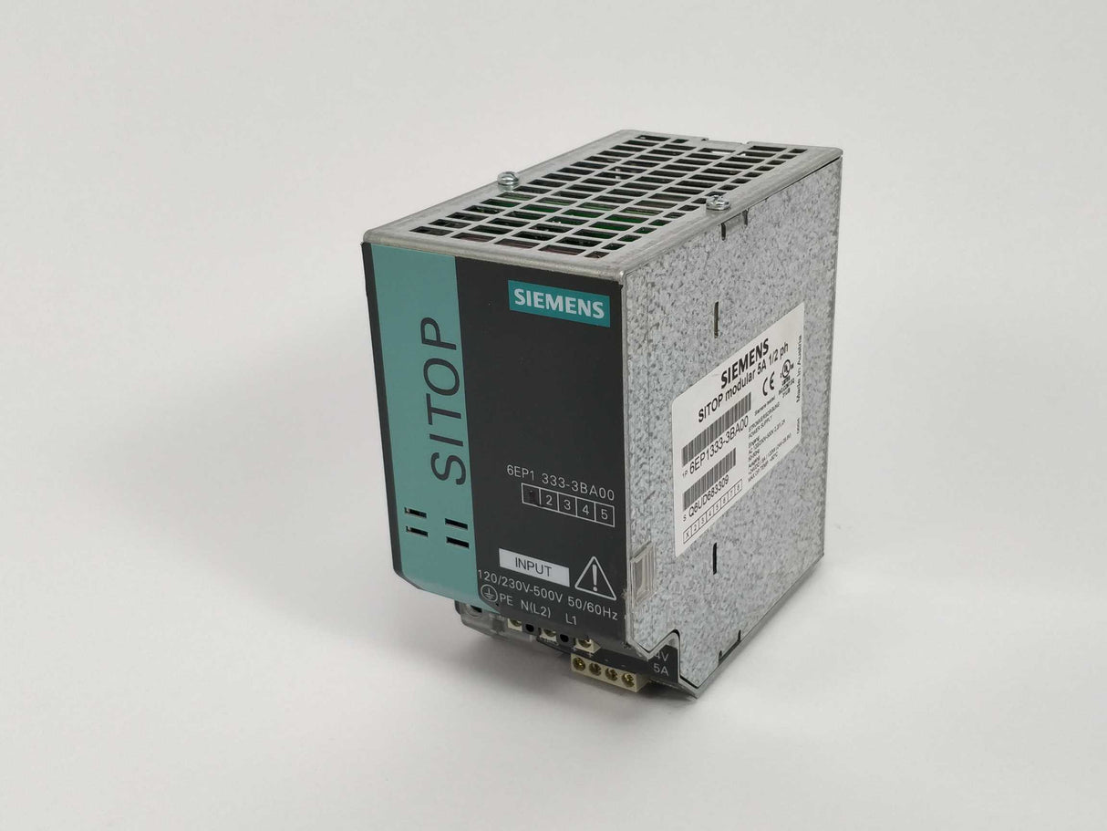 Siemens 6EP1333-3BA00 SITOP modular 5A 1/2 ph E01