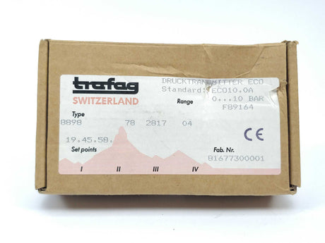 Trafag Switzerland 8898.78.2817 8898 Ecotrans Pressure Transmitter