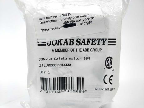 Jokab Safety JSNY5A SAFETY SWITCH 10N