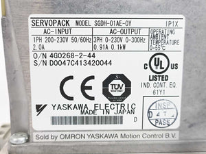 OMRON / YASKAWA SGDH-01AE-OY Servopack