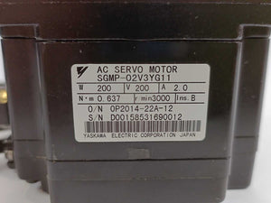YASKAWA SGMP-02V3YG11 AC Servo Motor