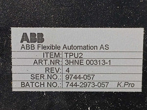 ABB 3HNE00313-1 Programmable Unit TPU-2