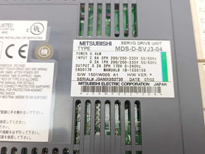 Mitsubishi MDS-D-SVJ3-04 Servo Drive Unit 0.4kW