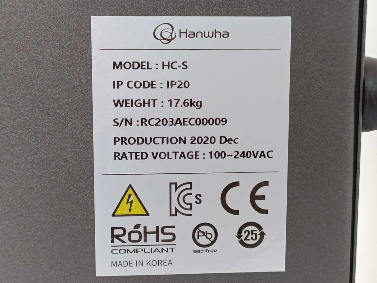 Hanwha HCR-3A RM-AM-0013A Collaborative Robot Arm W/ RM-AM-0021A Controller