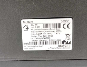Dewert 38965 Multilift Push 3000 N Pull 800 N