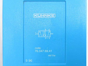 KUHNKE 76.047.69.41 Pneumatic Foot Pedal Valve - Blue