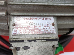 Becker D71A4 Vacuum Pump