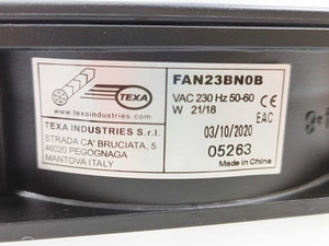 Texa Industries FAN23BN0B Ventilation unit - VAC 230 - Hz 50-60