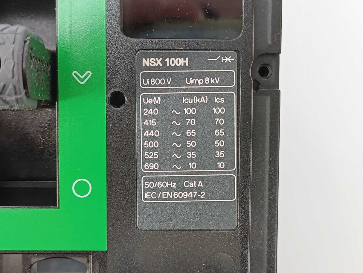 Schneider Electric C10H4 4P NSX100H Circuit Breaker without Trip Unit