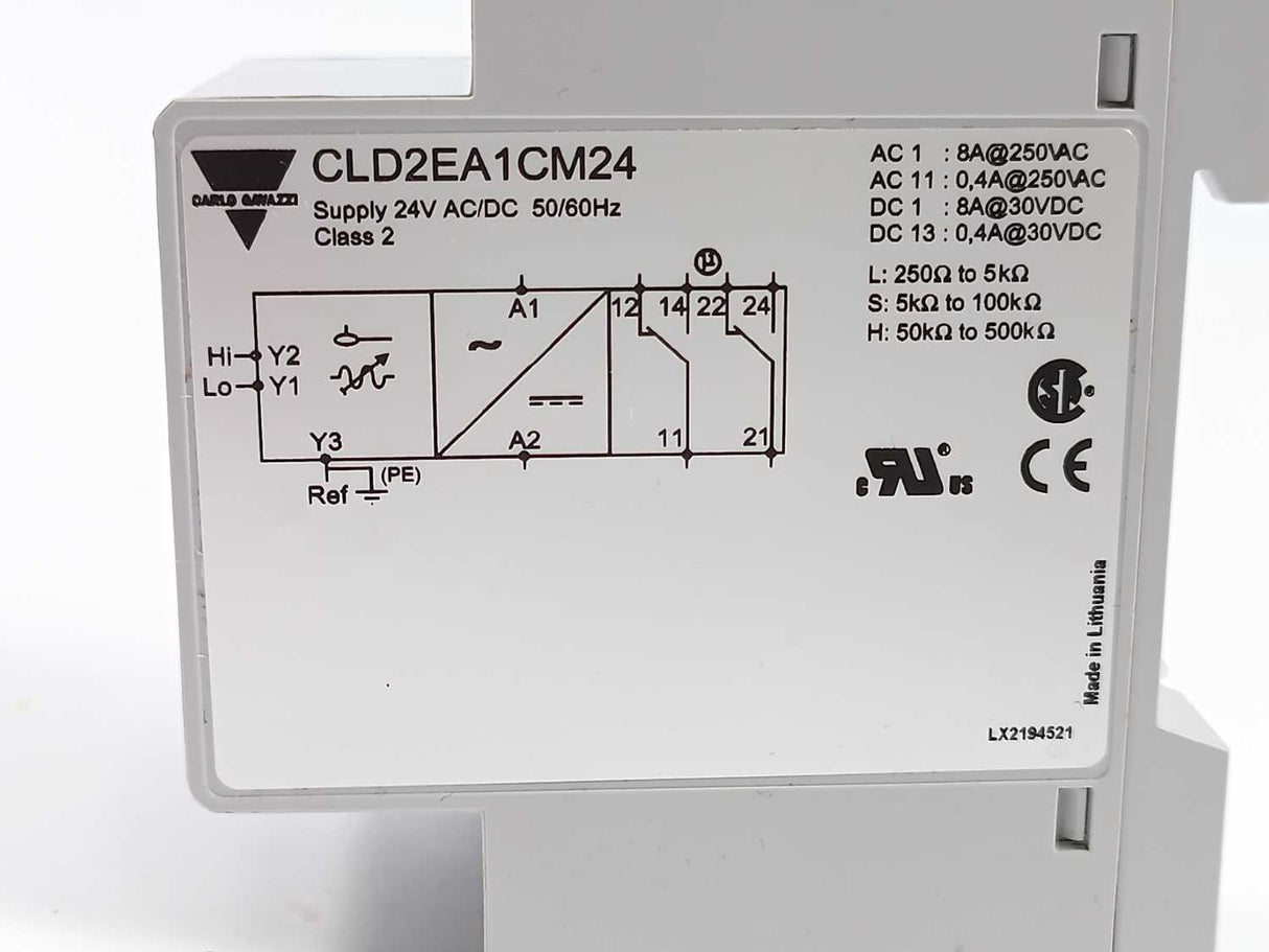 Carlo Gavazzi CLD2EA1CM24 2-Point Level Controller with Potentiometer