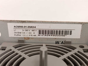 ABB 3AUA0000003385-D ACS550-01-03A3-4 W. ABB OY,ACS-CP-A