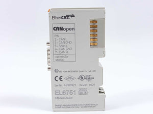 Beckhoff EL6751 EtherCAT Terminal CANopen