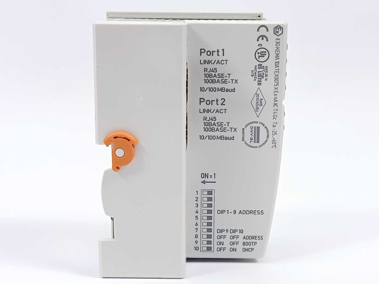 Beckhoff BK9100 Ethernet TCP/IP Bus Coupler with 2-Channel Switch