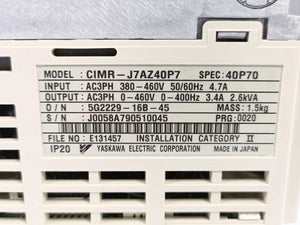 OMRON / YASKAWA CIMR-J7AZ40P7 VS Mini J7 Frequency Inverter 400V 3Phase 1.1kW