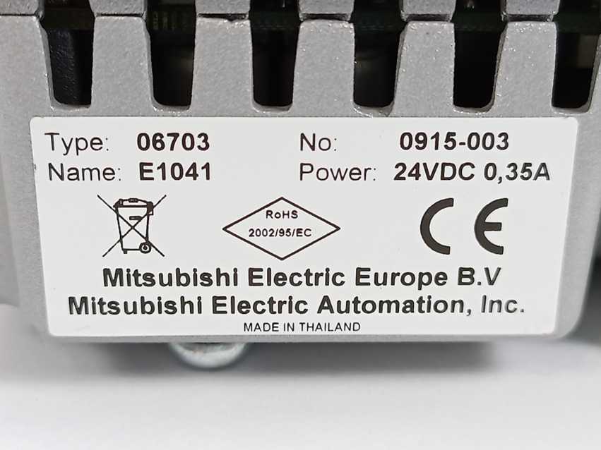 Mitsubishi 06703 E1041 Touch Screen Display