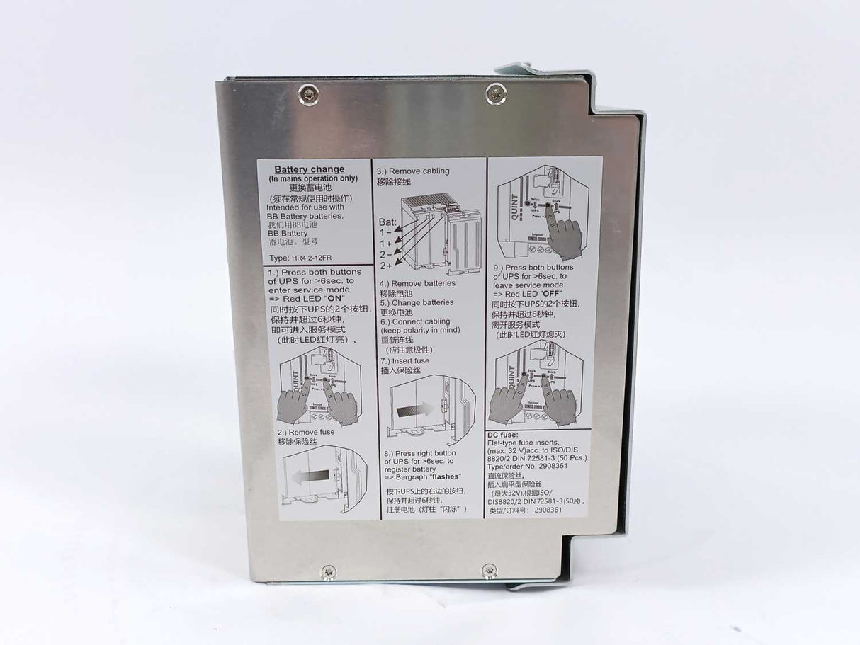 Phoenix Contact 2320267 QUINT-UPS/24DC/24DC/10/3.4AH Power Supply 24V