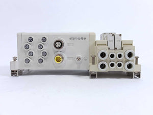 SMC EX250-SEN1 Serial Interface Unit w/ 2x EX250-IE3, SV110-5FUD & SV1200-5FUD