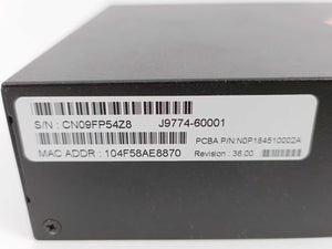Hewlett Packard J9774A Aruba 2530-8G-PoE+ Switch w/ Power Cable