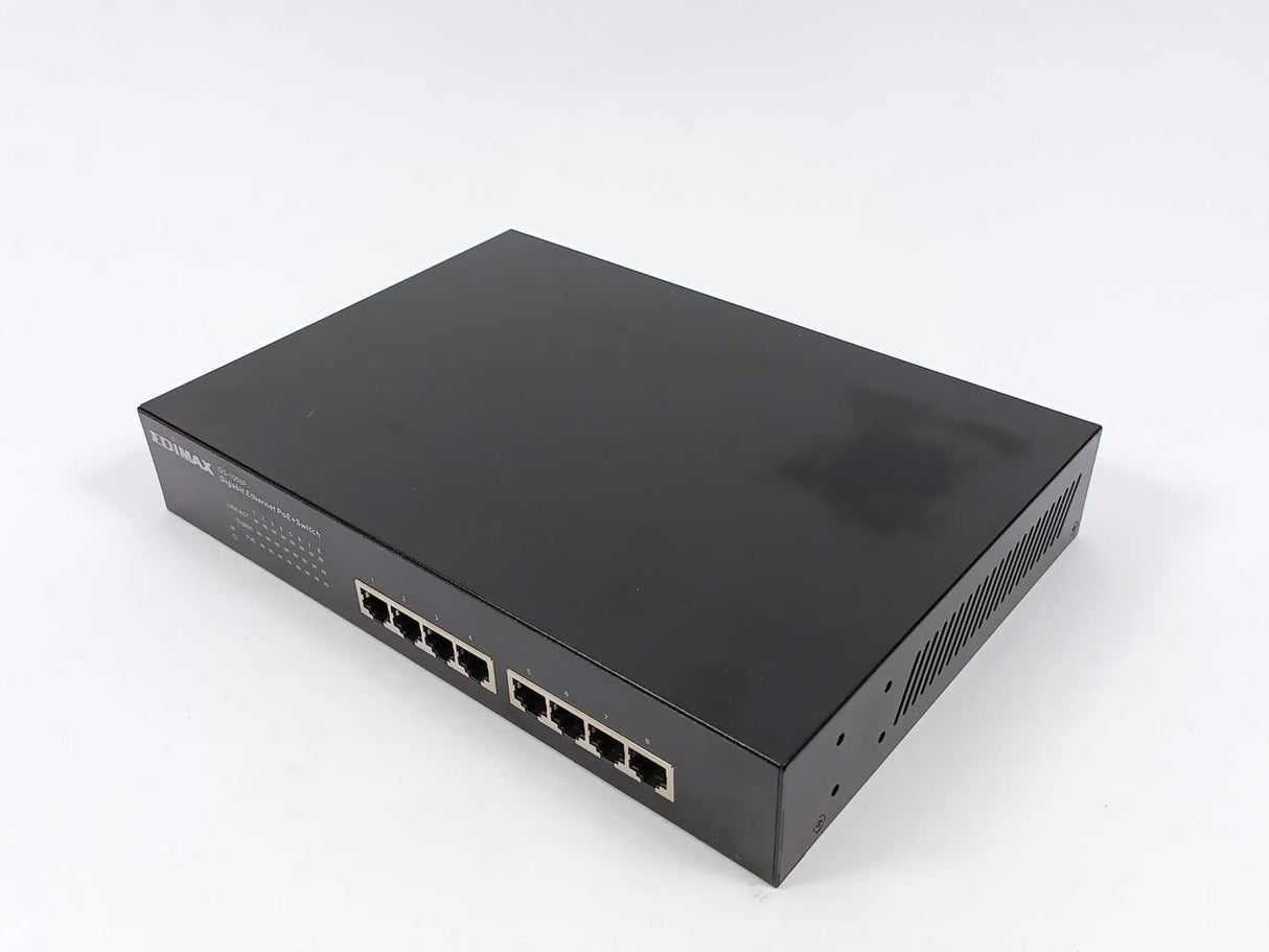 EDIMAX GS-1008P Gigabit Ethernet PoE+ Switch 100~240V w/ Power Cable