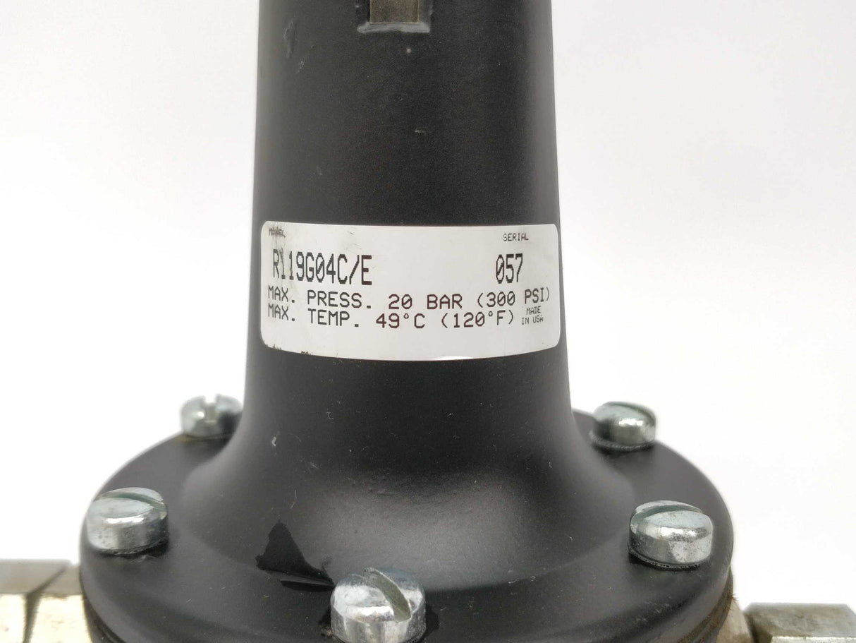 Parker R119G04C/E PRESSURE REGULATOR BSPP 1/2INCH 0-125PSIG