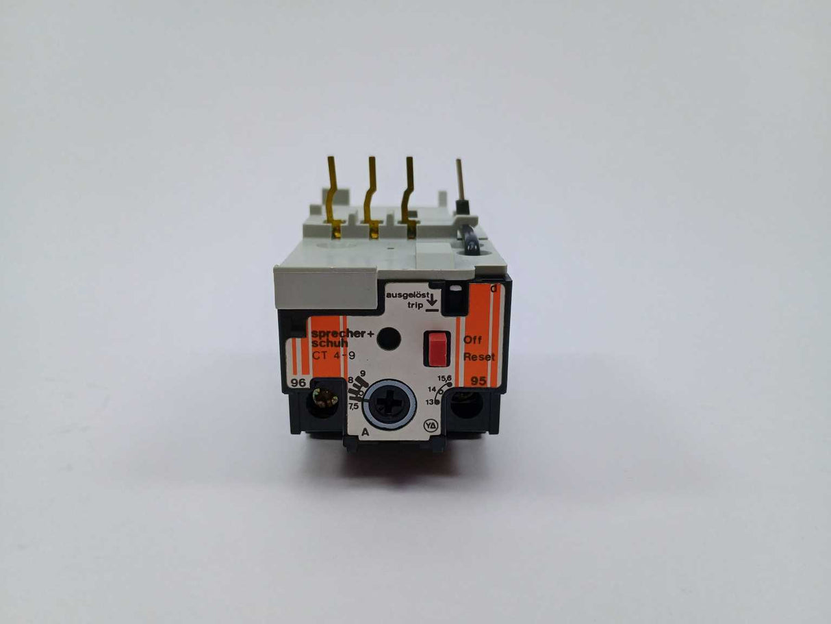 Sprecher+Schuh CT4-9 Thermal Overload Relay 7.5-9A 10 Pcs.