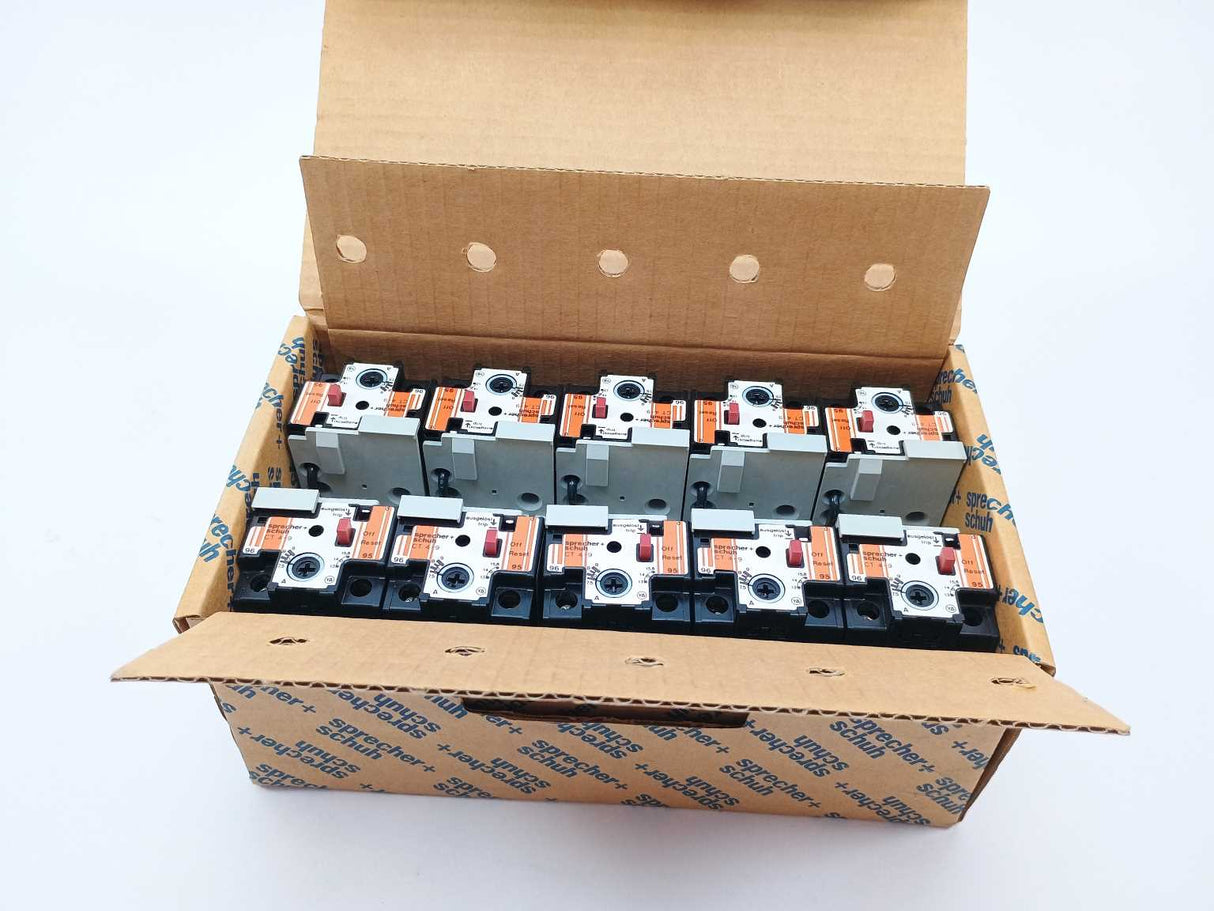 Sprecher+Schuh CT4-9 Thermal Overload Relay 7.5-9A 10 Pcs.