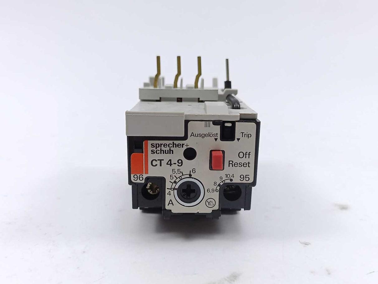 Sprecher+Schuh CT4-9 Thermal Overload Relay 4-6A. 5 Pcs.