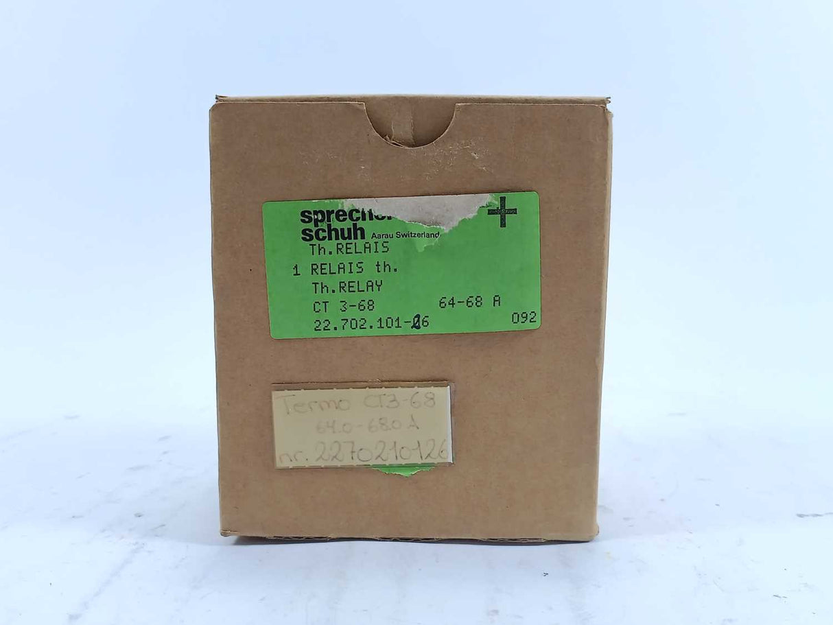 Sprecher+Schuh CT 3-68 22.702.101-26 Thermal Relay 64-68A