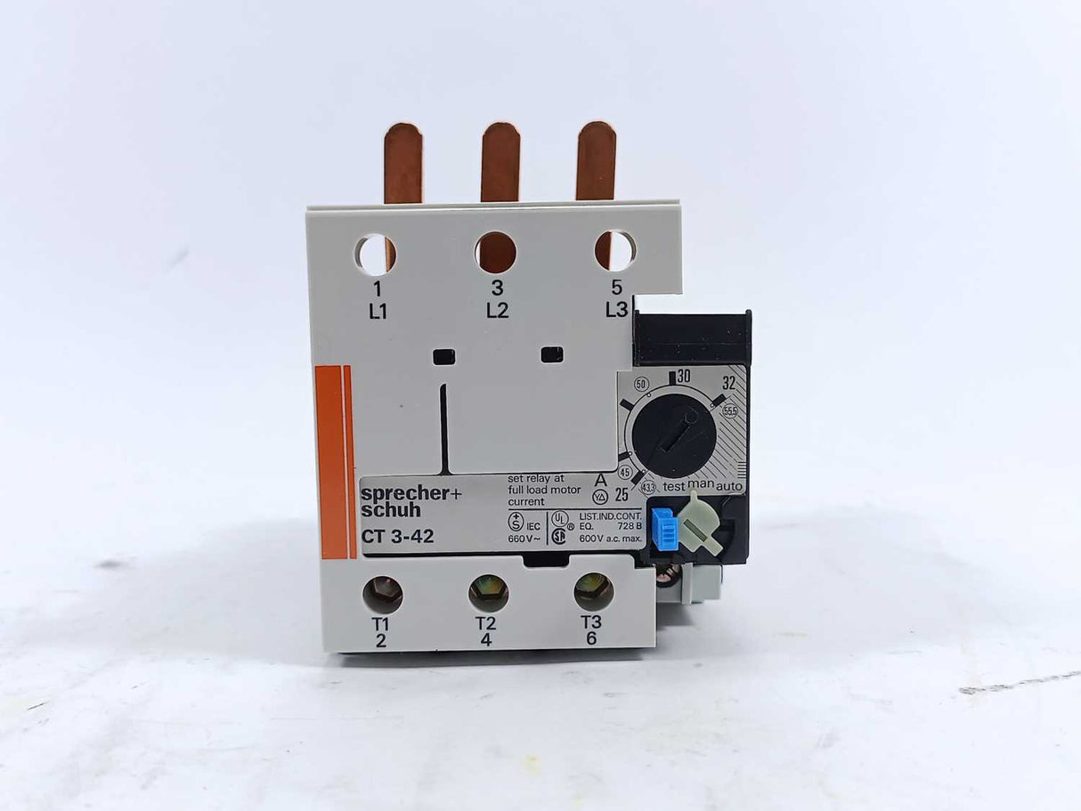 Sprecher+Schuh 22.702.101-31 CT 3-42 Thermal Overload Relay. 25-32A