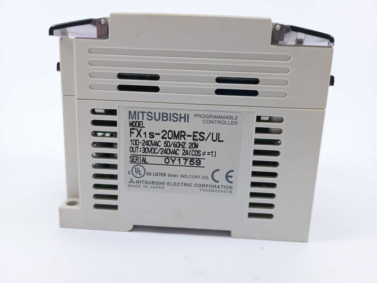 Mitsubishi FX1S-20MR-ES/UL PROGRAMMABLE CONTROLLER 100-240VAC