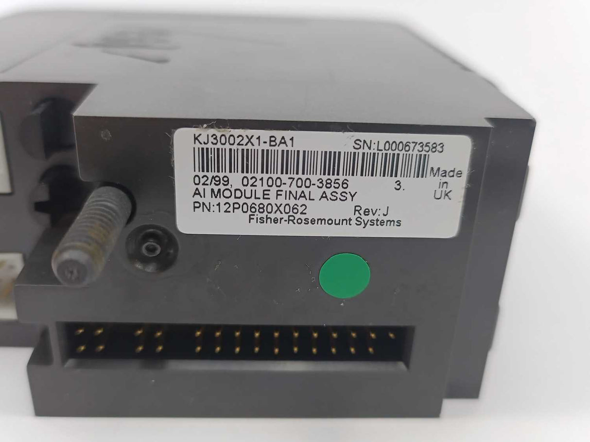 Fisher-Rosemount Systems 12P0680X062 KJ3002X1-BA1 Analog Input