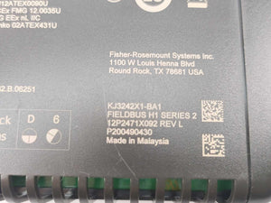 Fisher-Rosemount Systems 12P2471X092 KJ3242X1-BA1 Fieldbus H1 Series 2