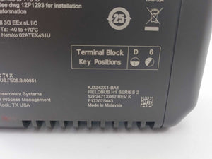 Fisher-Rosemount Systems 12P2471X082 KJ3242X1-BA1 Fieldbus H1 Series 2