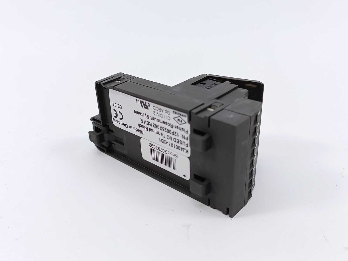 Fisher-Rosemount Systems 12P0625X062 KJ4001X1-CB1 Fused I/O Terminal Block
