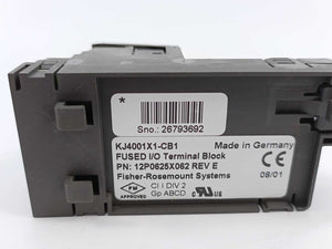 Fisher-Rosemount Systems 12P0625X062 KJ4001X1-CB1 Fused I/O Terminal Block