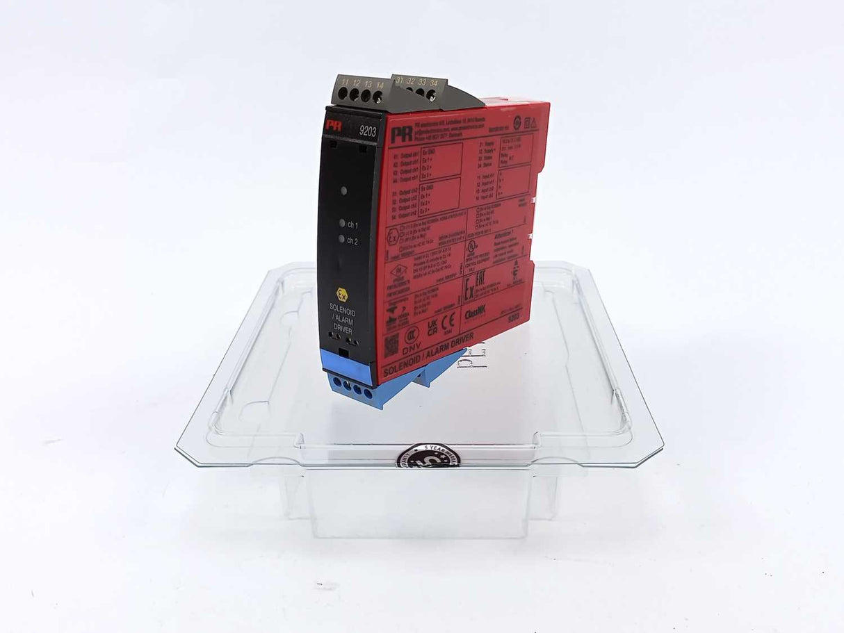 PR Electronics 9203B1B Ex Certified Solenoid / Alarm Driver