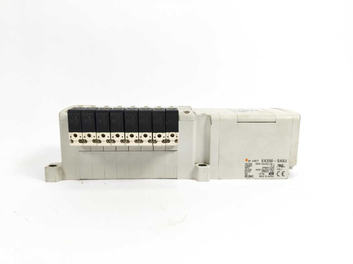 SMC EX250-SAS3 SI Unit w/ 8x VQC1101N-5