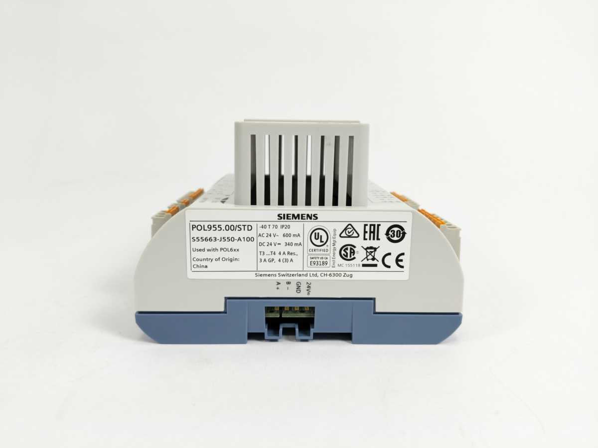 Siemens S55663-J550-A100 POL955.00/STD,  extension module; 24 VAC/DC
