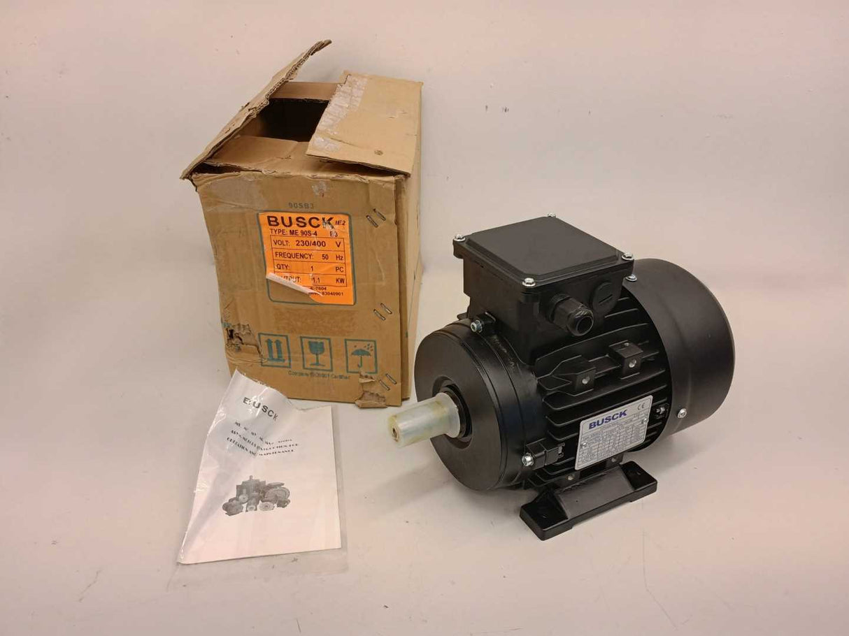 BUSCK ME90S-4 3-Phase Motor. 1,1kW