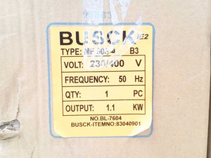 BUSCK ME90S-4 3-Phase Motor. 1,1kW