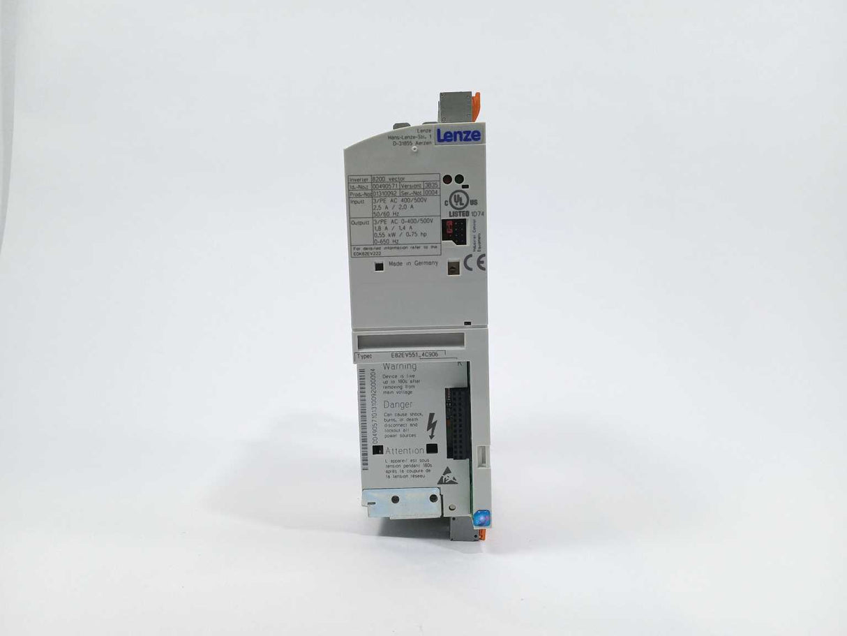 LENZE E82EV551K4C906 00490571 8200 Frequency Inverter E82EV551_4C906