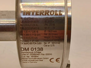Interroll DM 0138 Drum Motor  - 370W - Ø 156,8mm - FW 357,0mm