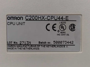 OMRON C200HX-CPU44-E Programmable Controller, CPU UNIT
