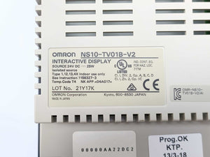 OMRON NS10-TV01B-V2 Interactive Display