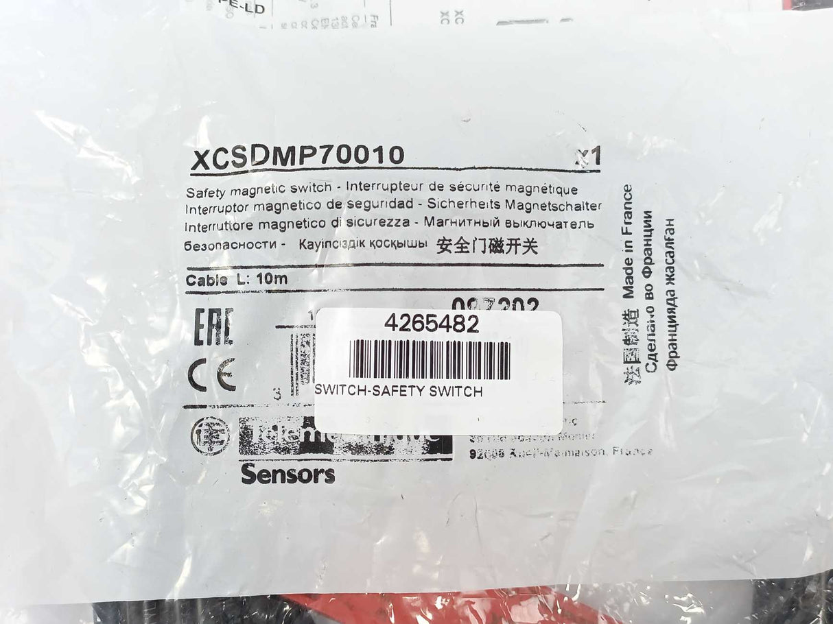 TELEMECANIQUE XCSDMP70010 Safety Magnet Switch, 10m Cable