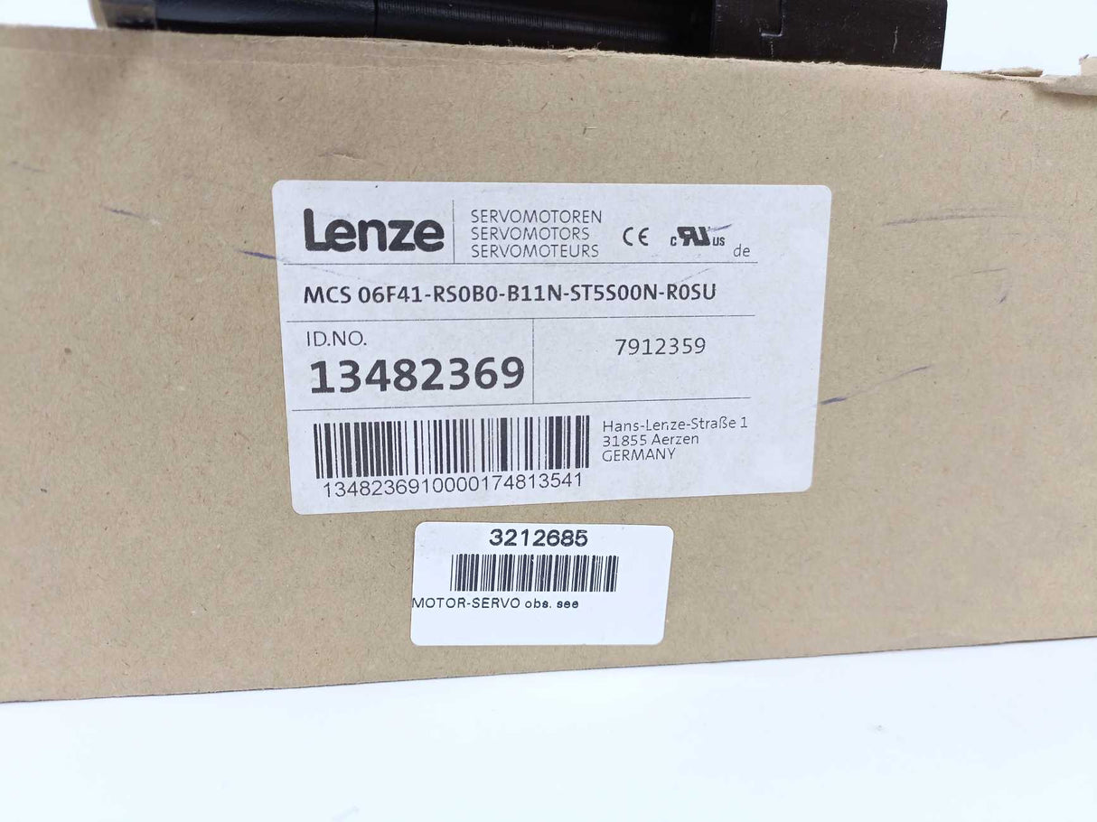 LENZE 13482369 MCS 06F41-RS0B0-B11N-ST5S00N-R0SU Servo Motor